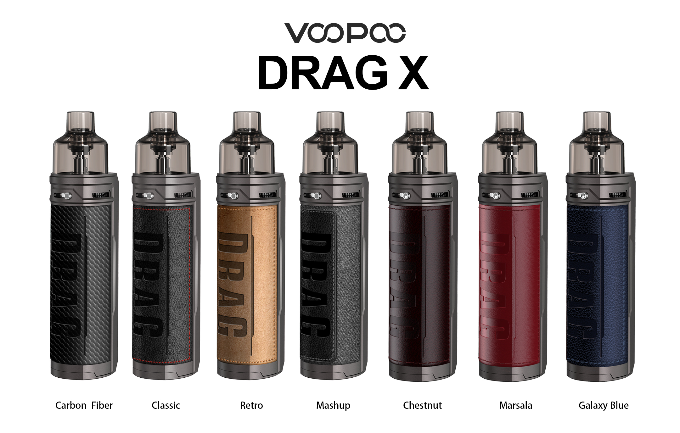 VooPoo DRAG X Mod Pod, drag x kit, pnp 5pk coils, single 18650, single